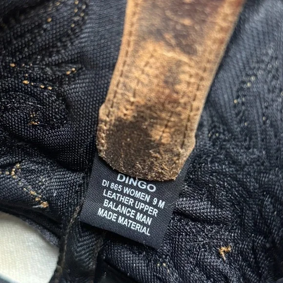 Dingo Leather Western Cowboy Boots Women’s 9 Brown Distressed Embroidered - Picture 7 of 15